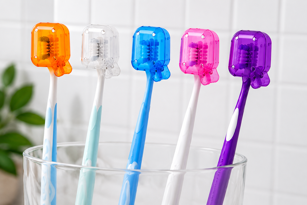 Lot de 5 Capuchons de Protection pour Brosse à Dents