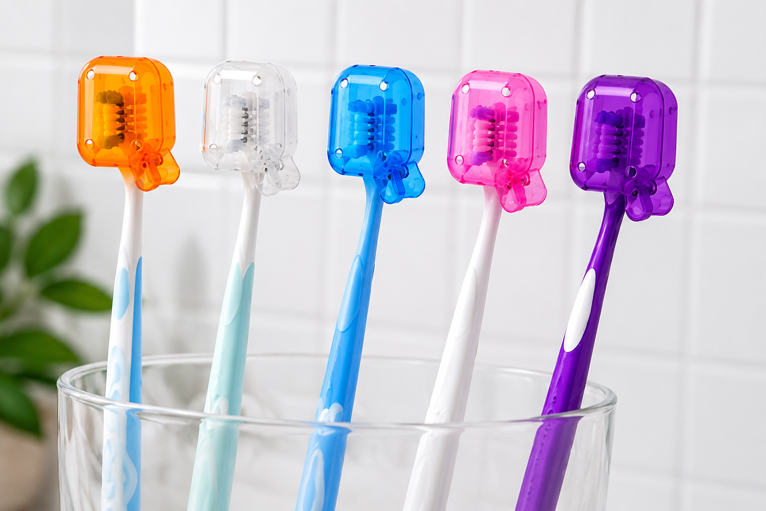 Lot de 5 Capuchons de Protection pour Brosse à Dents