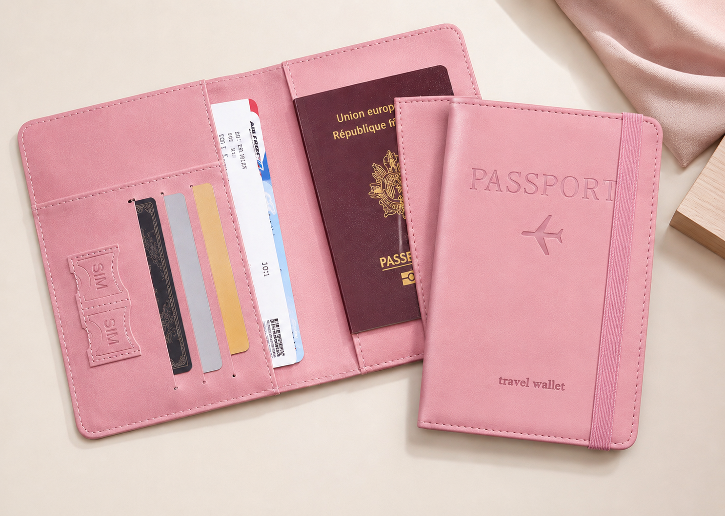 Porte-Passeport de Voyage Cuir PU