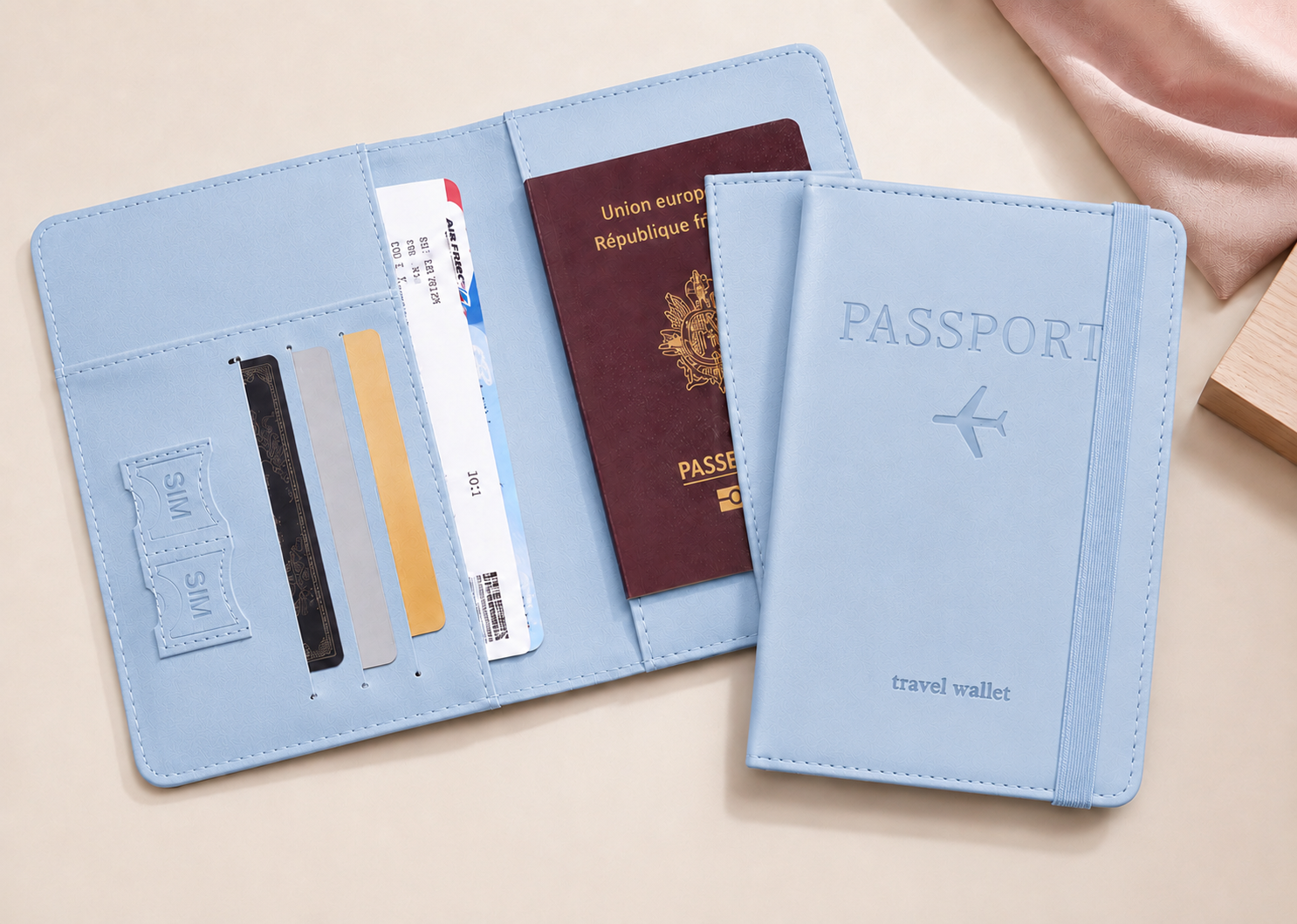 Porte-Passeport de Voyage Cuir PU